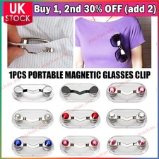 Strong Magnetic Eye Glasses Spectacle Sunglasses Holder Clip Brooch Steel Unisex