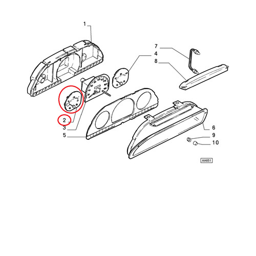 Fuel level indicator - level,