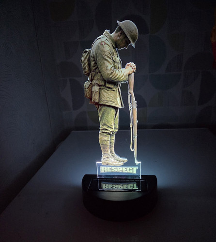 Military soldier figurine with - military,