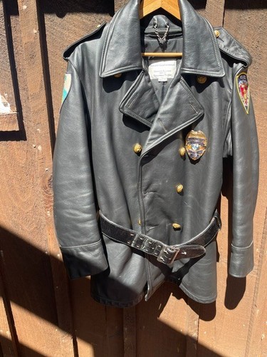 Nypd leather highway safety - leather,