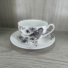Marks & Spencer Millbrook Tea Cup and Saucer Napoleon Ivy Bird Flower Tableware 