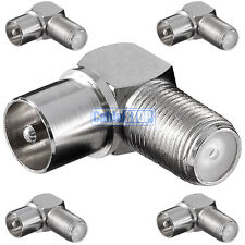 5 x RIGHT ANGLE MALE COAX to F