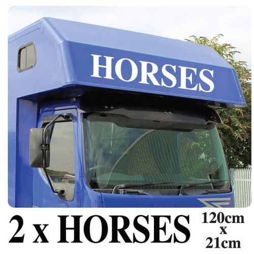 Horses horsebox sticker - x,