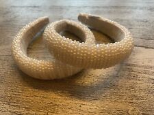 Wide Pearl Headband Padded