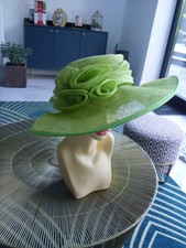 beautiful colour ladies wide  wedding hat