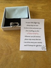 Unisex Anti Anxiety Ring Silver Adjustable Anxiety Relief Spinning Fidget Rings