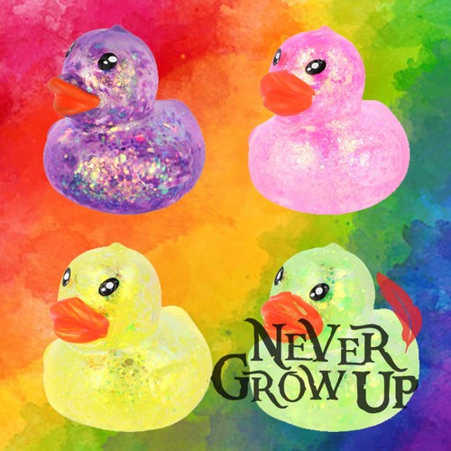 Sparkly duck squeeze - sparkly, sugar