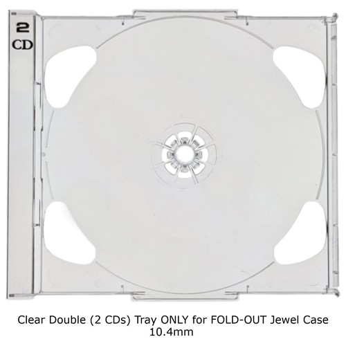 Clear double tray - double, for