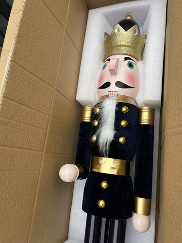 4ft christmas nutcracker - christmas, blue