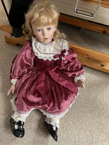 Porcelain doll - porcelain,