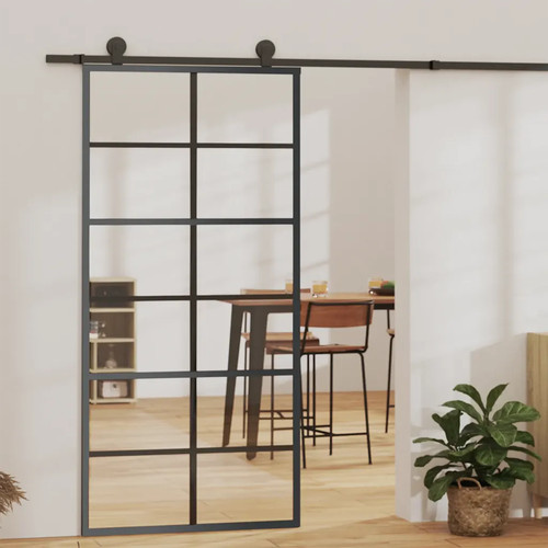 Walplus black sliding - black, door