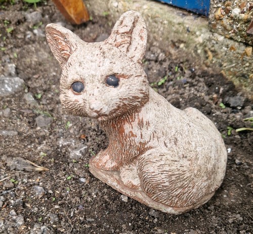 Vintage fox garden ornament - garden,
