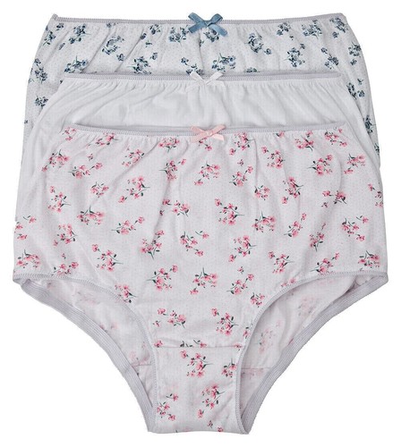 Ladies cotton full briefs - ladies,