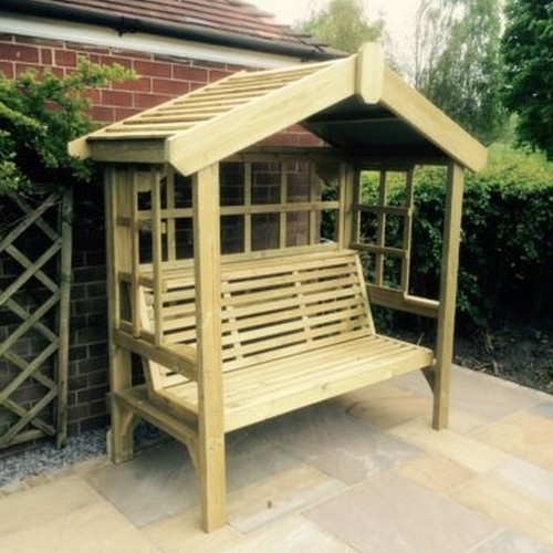 Cottage arbour trellis - arbour, sits