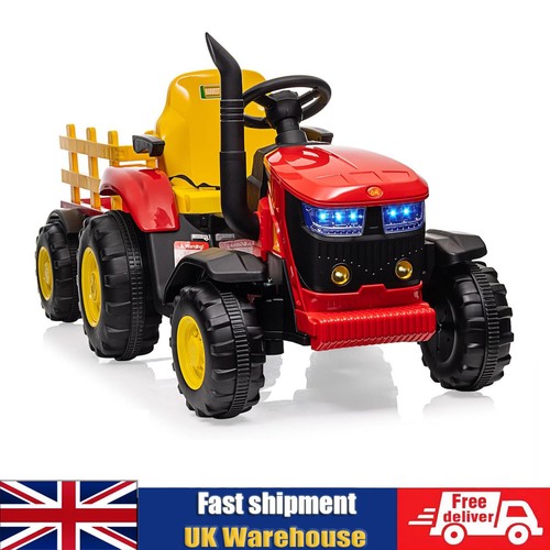 Kids ride tractor - on,