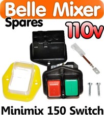Belle Cement Concrete Mixer 110v ON OFF Switch Minimix 150 Spares Parts Electric