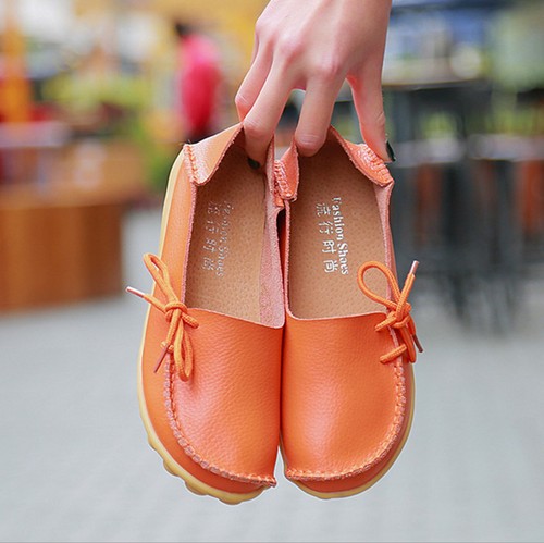 Women genuine leather bowed - women,