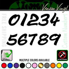 Custom Vinyl Numbers Decal
