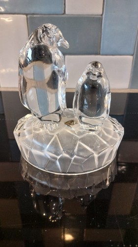 Lead crystal penguin - penguin, family