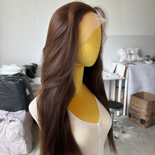Lace front wig long - front,