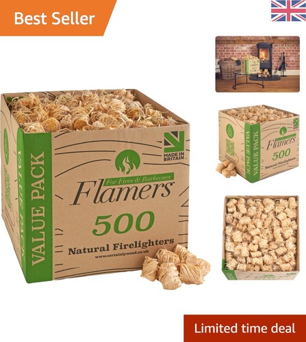 500 pcs natural firelighters - pcs,