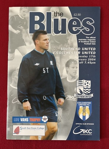 Football programme southend - programme,