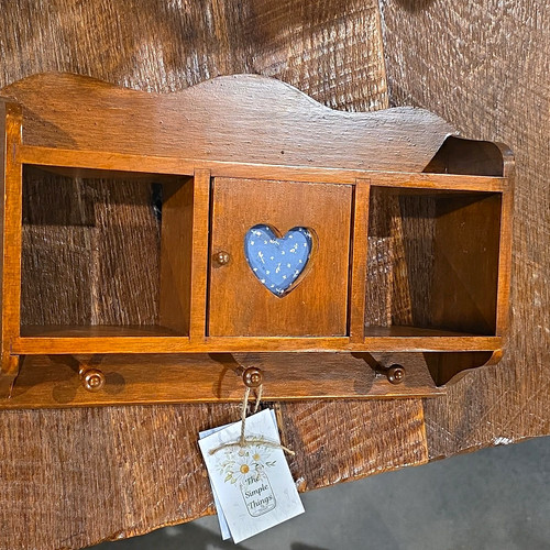 Wood wall mounted - mounted, key/mail
