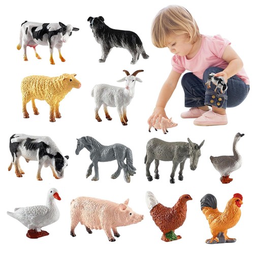 Pcs farm animal figurine - pcs,