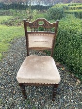 Pair Antique Edwardian Oak