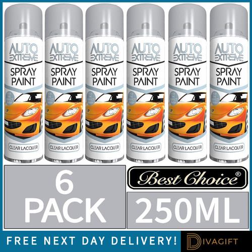 Clear lacquer spray paint - 6,