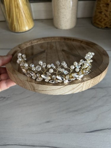 Handmade gold effect beaded - gold,