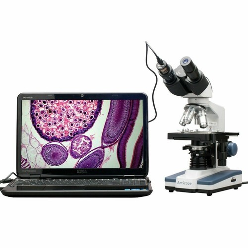 Amscope 40x 2500x led digital - amscope,
