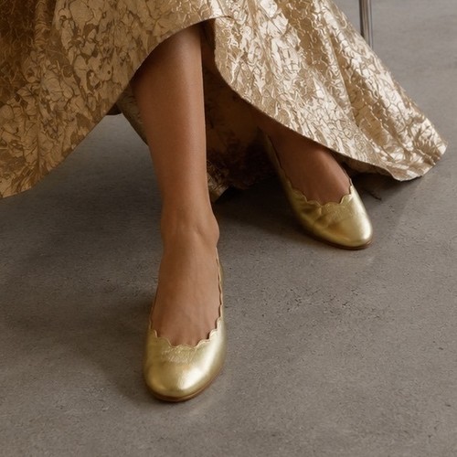 French sole metallic gold - french, ny