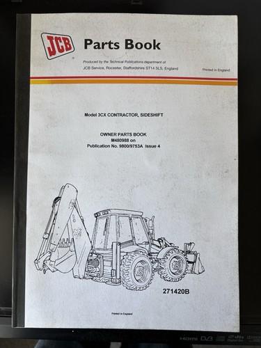 Jcb parts book for 3cx - book,