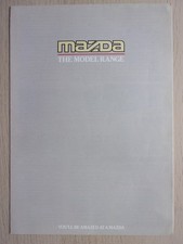 MAZDA Range orig 1988 UK Mkt
