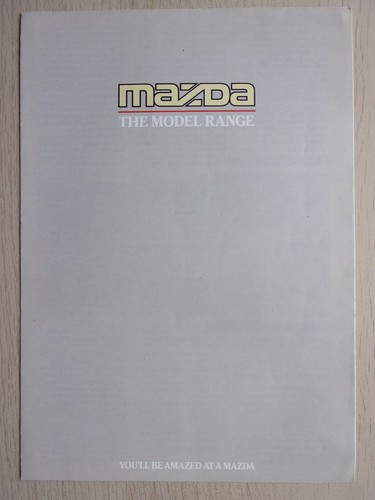 Mazda range orig 1988 mkt - range,