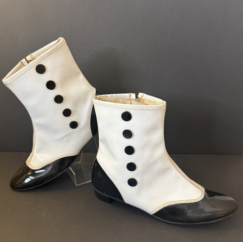 Vintage 1960s mod spat boots - vintage,