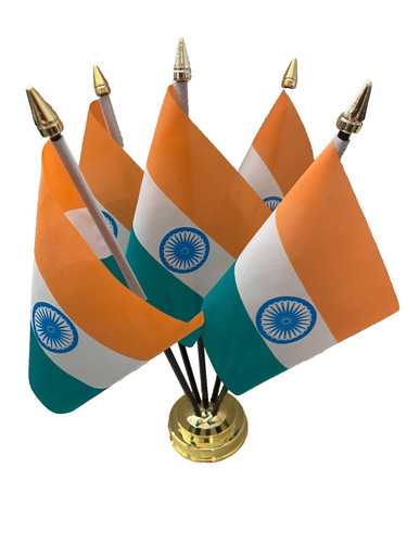 India indian flag flags desk - 5,