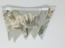 Laura Ashley Gosford Sage Green Handmade Bunting 5 Flags