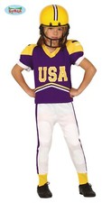 Fiestas Guirca American Football Player Boys Fancy Dress Costume Age 5-6 Years