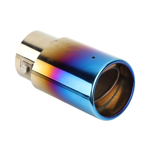 Round car black exhaust tip - car,