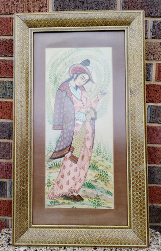 Hand painted persian miniature - hand-painted,