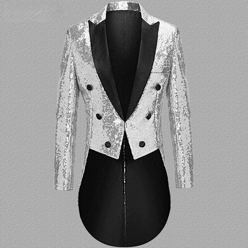 Men slim glitter sequin tuxedo - men,