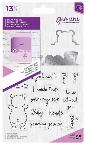 Gemini peek boo stamp - stamp, &