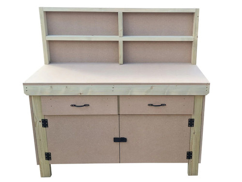 Wooden workbench storage - wooden,