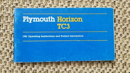 1981 plymouth horizon tc3 - 1981,