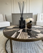 Andrew Martin Carlos Round - Coffee Table - Luxury Designer Furniture RRP £1599
