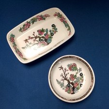 Dunn Bennett "Indian Tree" pattern 2 x trinket dishes