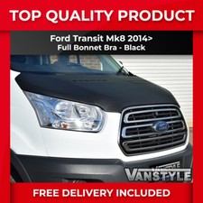 FITS FORD TRANSIT MK8 14> BONNET BRA TOP QUALITY PROTECTOR COVER STONE GUARD
