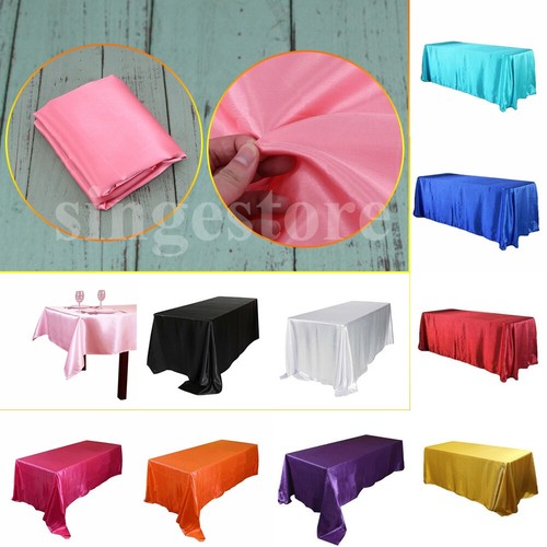 New satin tablecloth rectangle - tablecloth,